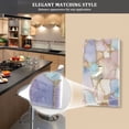 thumbnail image 5 of Yayeee Blank Wall Plate Cover 1-Gang 4.5"x2.7" Home Unused Decorative Outlet, Elegant Marble Pattern, 5 of 7