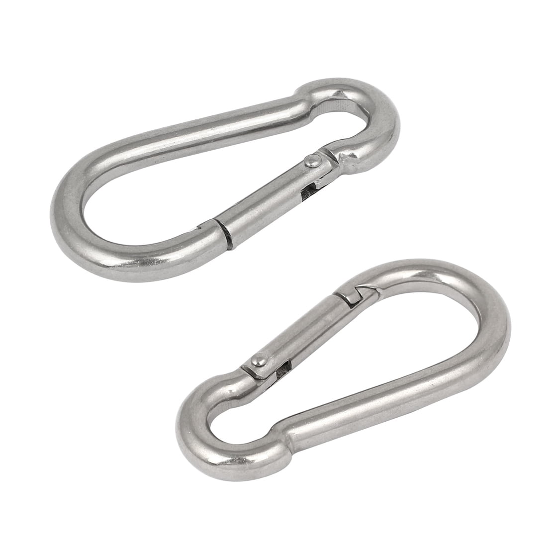 Details about   Outdoor Hiking Spring Snap Lock Ring Carabiner M8 Set of 2 