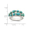 thumbnail image 3 of Sterling Silver Ring with Lab Created Turquoise, 3 of 5