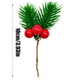 thumbnail image 2 of WIFKLSIIPG avec Baies Rouges Ornement de Bureau Festif Vacances Verdure Réaliste pour Centres de Table et Maison, 2 of 8