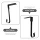 thumbnail image 3 of FESTFENDS Gancho Reutilizable De Metal Negro Para Colgar Medias Y Regalos En Chimenea, 3 of 7
