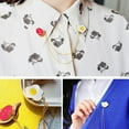 thumbnail image 2 of Cartoon Pattern Brooch Cute Star Cloud Chain Collar Pin Clip Badge Clothes Accessories Type 1, 2 of 8