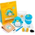 thumbnail image 1 of Kit de crochet Woobles para principiantes: Kit fácil de tejer y tejer con animales, como se vio en Shark Tank - Pierre The Penguin, 1 of 5