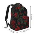 thumbnail image 2 of Easygdp Roses Mochila Ergonómica Versátil para Laptop - Múltiples Bolsillos, Correas Ajustables, Unisex para Escuela, Viajes y Actividades al Aire Libre-One Size, 2 of 5