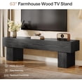 thumbnail image 5 of Tribesigns 63" Farmhouse TV Stand, Low Console Table Television Stand for 55/60/65 Inch TV, Long Media Center for Living Room, Black, 5 of 7