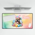 thumbnail image 4 of Happy Easter Bulldog with Bunny Ear Headband and Flowers Desk Mat Full Keyboard Mouse Pad Dog Lover Gifts Idea Large Mousepad - 13001, 4 of 5