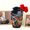 thumbnail image 6 of JAGASY Butterfly Urn for Daughter - 10 Inch Blue Butterfly Urn for Human Ashes Remains - Dad Urns for Ashes for Adult Male - Large Blue Burial Urns for Brother Funeral, 6 of 7
