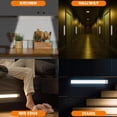thumbnail image 5 of Luz LED recargable por USB para debajo del gabinete de cocina, 2500 mAh, 40 cm, lámpara de armario regulable, sensor de movimiento, barra LED, luz con sensor PIR con batería recargable inalámbrica, 5 of 5