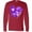 Red, variant on Inktastic Alzheimers Awareness Purple Ribbon Around Heart Long Sleeve T-Shirt