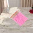 thumbnail image 4 of Unique Bargains 50 Pcs Disposable Colorful Eyelash Brush for Bathroom Pink Plastic Nylon, 4 of 5