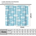 thumbnail image 2 of Kawaii Clouds Curtains, Cartoon Cloud Cute Sky Print for Kids Boys Girls Room Window Decor, Rod Pocket Blackout Drapes for Living Room Bedroom Kitchen 2 Panel Set 42" W X 84" L, 2 of 6