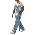 thumbnail image 5 of QQZ Wide Leg Cargo Denim Overalls Men, Adjustable Suspender Baggy Jumpsuit Pants for Street Wear, Work Wear and Casual Daily Outings, 5 of 9