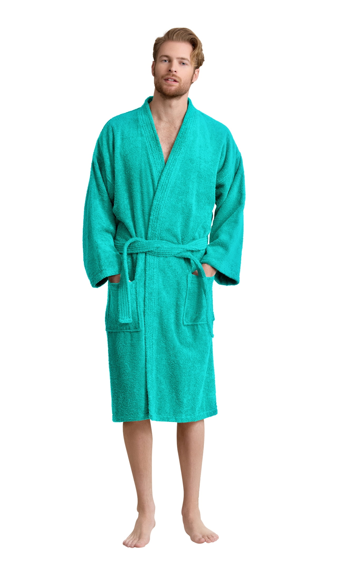 Men's Bathrobe Comfortable terry weave Soft, Warm in 10 Colors