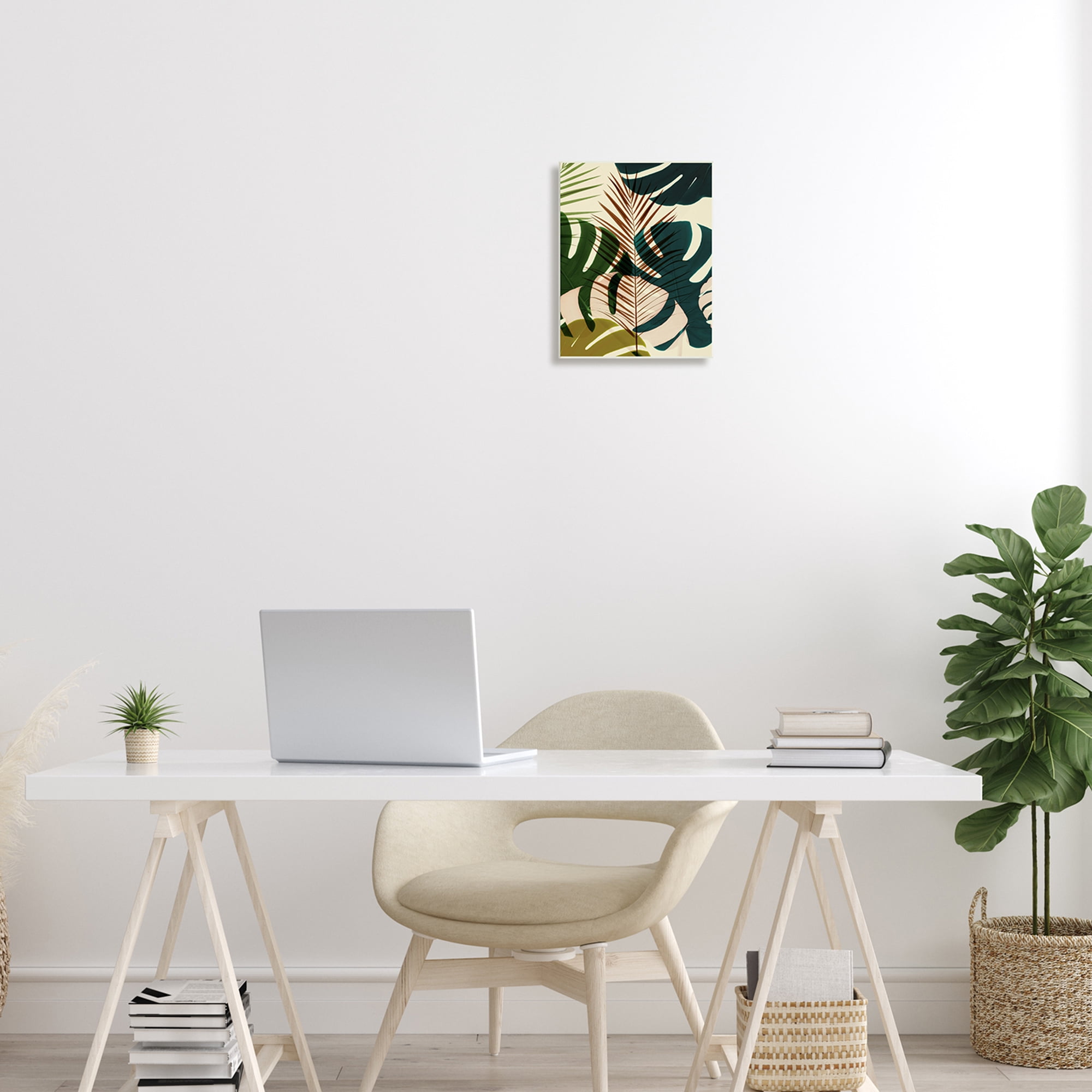 Stupell Industries Abstract Palm Frond Arrangement Warm Tropical Summer Plants, 10 x 15, Design by Ian Winstanley