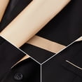 thumbnail image 3 of Men's Suit 3-Piece Shawl Lapel Blazer Jacket Waistcoat Pants Set | Modern Slim Fit | Lightweight Poly-Viscose Blend for Wedding Prom Party, 3 of 7