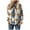 Navy, variant on Women's Fleece Jacket Vintage Aztec Print Long Sleeve Snap Button Down Shacket Casual Fall Winter Coats with Pocket Blue, XXL