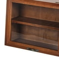 thumbnail image 6 of Wooden Desktop Storage Cabinet Freestanding 2 Tiers with Door Shelf Display Case Showcase for Collectibles Sundries Tea Cup Toys Kitchen, 6 of 7
