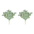 thumbnail image 3 of Matsuzay Hojas de eucalipto Planta artificial Hojas Centro de Hojas Oficina en el hogar Fiesta de boda Decoración Planta gris blanco 2piezas Matsuzay CBP124840, 3 of 5