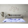 thumbnail image 3 of Ahgly Company Indoor Rectangle Abstract Blue Modern Area Rugs, 3' x 5', 3 of 4