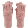 thumbnail image 5 of Guantes de invierno de punto con pantalla táctil para hombre y mujer, con forro polar, gruesos y cálidos, para montar a caballo, 5 of 5