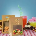thumbnail image 5 of Eco-Friendly Kraft Paper Gift Bags, Heavy-Duty Craft Paper Transparent Window Handles Versatile Reusable for Various Occasions Including Weddings Birthdays Engagements (20 Pieces), 5 of 5