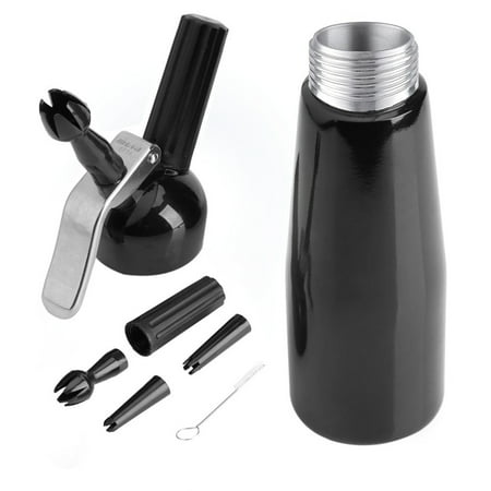 

Oubit Professional Whipped-Cream Dispenser Aluminum Homemade Cream Maker 3 Nozzles and 1 Brush