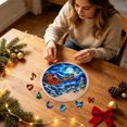 thumbnail image 6 of Aoznliie Christmas Acrylic Puzzle Suncatcher, Stained Glass Style Suncatcher for Window Decor, 7.5 inch Gift for Xmas, Mom, Birthday, Housewarming, 6 of 8