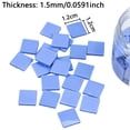 thumbnail image 3 of 100PCS Insulating Silicone Pads M.2 SSD NVMe NGFF Thermal Pad for PC Laptop Motherboard PS5 Heatsink/GPU/CPU/LED Graphics Card.. Blue, 3 of 6