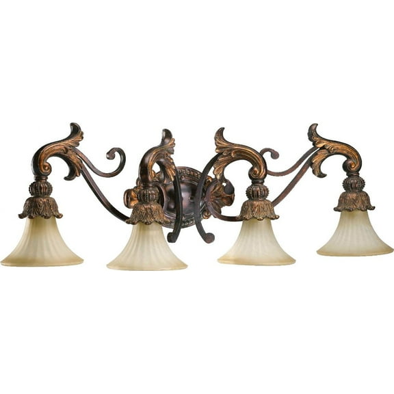 5230-4-88-Quorum Lighting-Madeleine - 4 Light Bath Vanity in Traditional style - 39 inches wide by 13 inches high