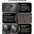 thumbnail image 2 of Luxurious Leather Car Purse Holder Hooks - 2PCS Multifunctional Headrest Hangers for Seat Back Storage (Brown), 2 of 12