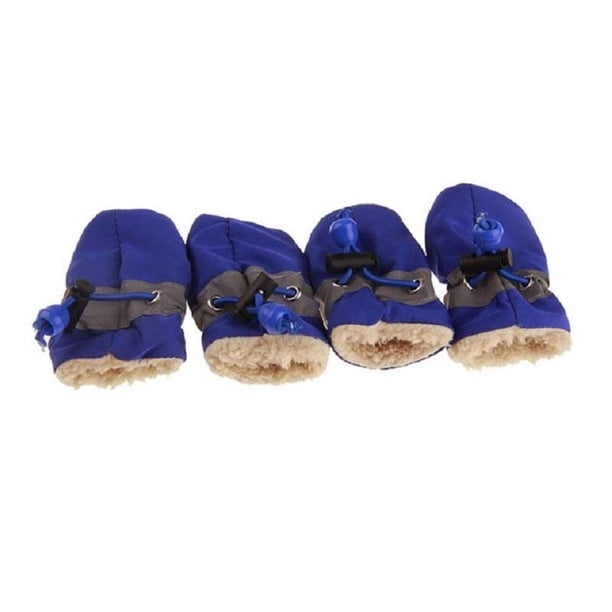 4pcs invierno impermeable mascota perro zapatos antideslizante lluvia caliente para gatos pequeños perros cachorro perro calcetines botines