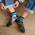 thumbnail image 3 of Fuzoiu Sunset Sunflower Dog Print Adult Socks, Crew Moisture-wicking Socks, Unisex Cushion Crew Socks,Casual Sports Ankle Socks, 3 of 7