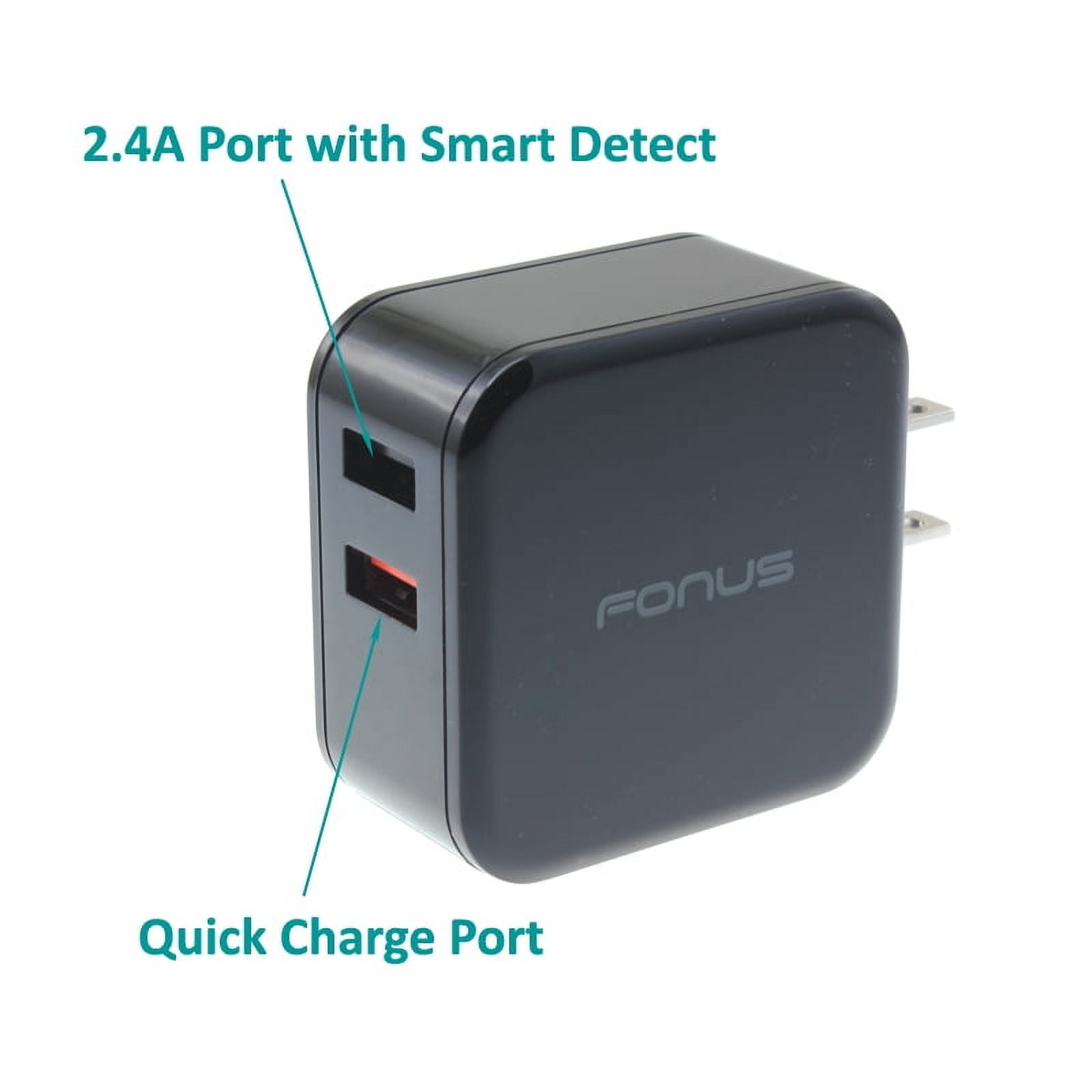 Fast Home Car Charger USB Cable for iPhone 15/16/Plus/Pro/Pro Max/16e - Type-C 6ft Long Travel Power Adapter Cord