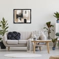 thumbnail image 3 of Stupell Industries Tan & Black Collage Abstract Painting Black Floater Framed Canvas Art Print Wall Art, 31 x 25, 3 of 10