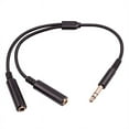 thumbnail image 4 of 6.35 mm Male to 2 6.35 mm Female Audio Adapter Cable 1/4 6.35mm Plug to Dual 6.35mm Y Splitter Stereo Audio Cord, 4 of 8