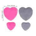 thumbnail image 4 of EeaseMX 4 borlas de algodón con forma de corazón para maquillaje facial. Herramienta de maquillaje., 4 of 7