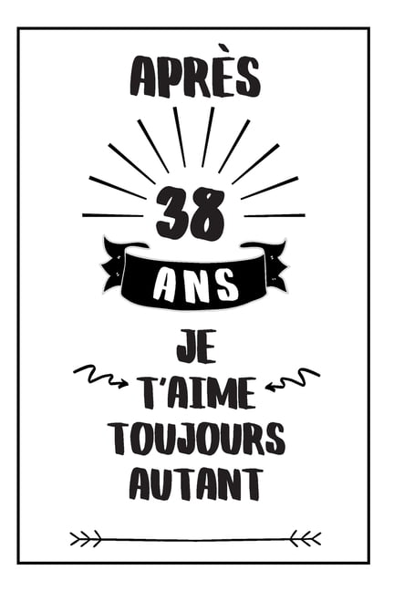 Anniversaire De Mariage Carnet De Notes Idee Cadeau 38 Ans De Mariage Pour Elle Pour Lui Original Et Pratique Noce De Mercure Paperback Walmart Com