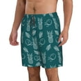 thumbnail image 2 of Naloa Tropical Pineapple Men's Beach Shorts, Surfing shorts, Swim trunks, Quick Dry Swim Trunks for Surfing Beach Fun - Medium, 2 of 9