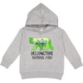 thumbnail image 2 of Inktastic Yellowstone National Park Mountains and Bear Shape Toddler Hoodie, 2 of 4