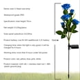 thumbnail image 6 of Douhoow 1 Piece Solar Light Solar Powered Rose Light Flower Stake Garden Yard Decoration, 6 of 10