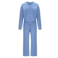 thumbnail image 6 of Turilly Clothes Sets for Women 2 Piece Women's Solid Color Sports Suit Casual Sports Hoodie Pant Two-piece Set, 6 of 8