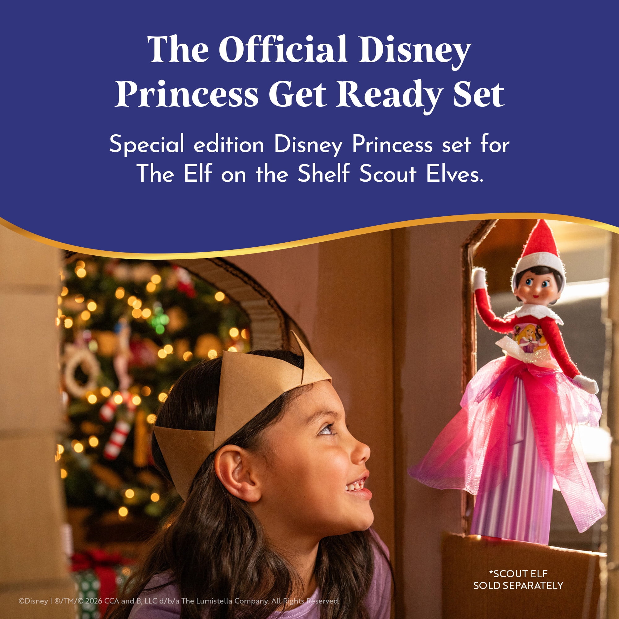 The Elf on the Shelf Disney Princess 2-in-1 Get Ready Set - Scout Elf Not Included