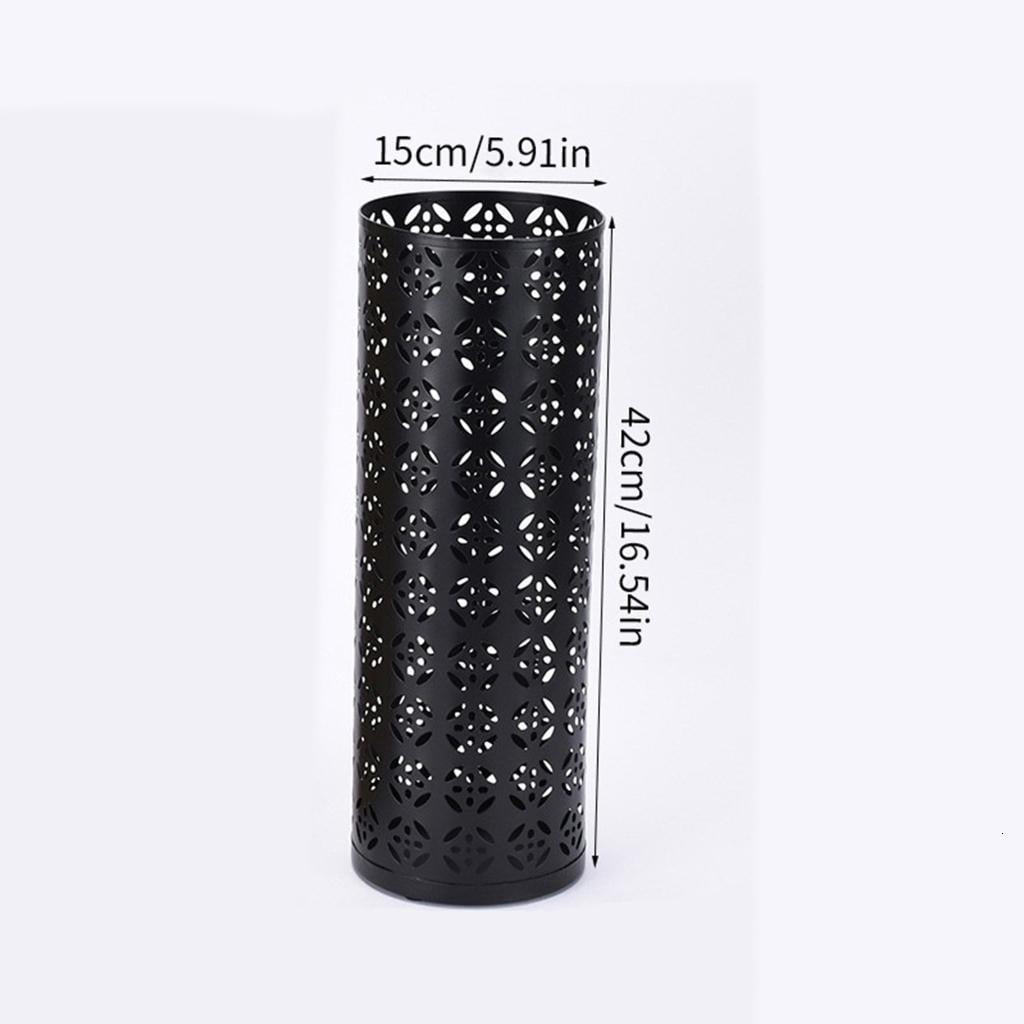 Giaone Modern Umbrella Holder with Hollowout Pattern Designs Strong Metal Umbrella Stand for Entryway Home Offices Accessory