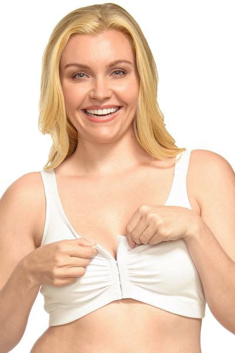 Women's QT 5001 Cotton Front Hook Pocket Bra (Nude 36)