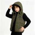 thumbnail image 5 of yillto Boys Puffer Vest Jacket Kids' Outerwear Sleeveless Jackets Thick Warm Fall Winter Coats with Pockets, 5 of 7