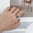 thumbnail image 2 of CZ Puppy Paw Print Adjustable Ring for Women Pet Lover I am Enough Inspirational Statement Jewelry Animal Rings with Birthstone Claw Open Wrap Finger Band for Dog Cat Owners Friends Family, 2 of 6