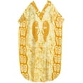 thumbnail image 4 of HAPPY BAY Women's Batik Caftan House Dashiki Dress Kaftan Loungewear Nightshirts for Women Sleepwear 2X-3X Mustard, Footwear, 4 of 6