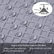 thumbnail image 3 of Alfombrilla de ducha antideslizante Alfombrilla de baño con ventosa Orificios de drenaje para bañeras y duchas Alfombrilla antimoho Larga 70 x 40 cm Gris, 3 of 4