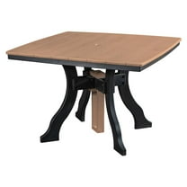Dining Height Square Table in Cedar/Black
