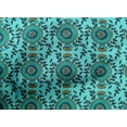 thumbnail image 4 of oneOone Cotton Cambric Fabric Leaves & Floral Block Print Sewing Fabric BTY 56 Inch Wide, 4 of 4